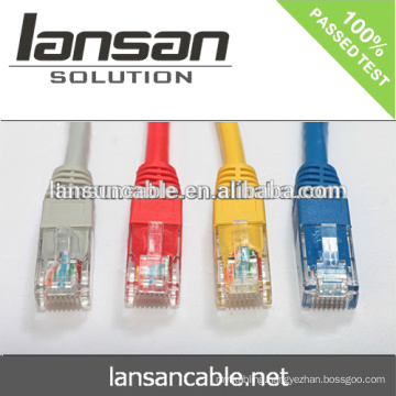 Professional utp/ftp/sftp cat6 rj45 100% pass fluke test jump cable